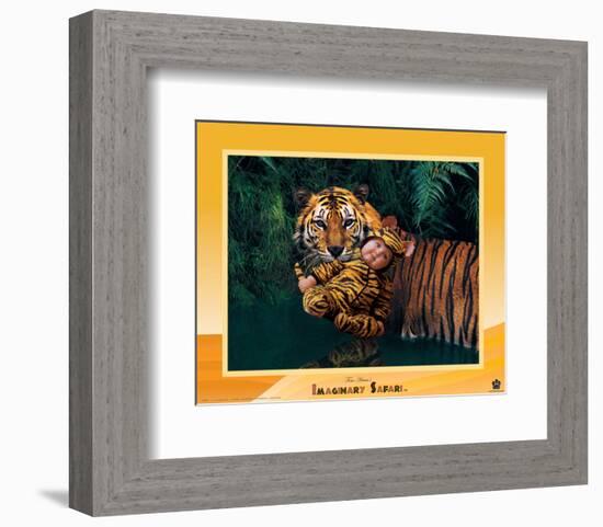 Imaginary Safari, Tiger-Tom Arma-Framed Art Print