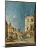 Imaginary View of a Venetian Square or Campo, c.1780-Francesco Guardi-Mounted Giclee Print