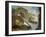 Imaginary View: River with Fishermen and Ruins-Giuseppe Bernardino Bison-Framed Giclee Print