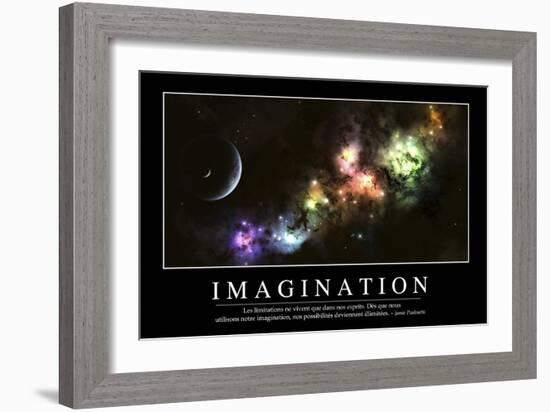 Imagination: Citation Et Affiche D'Inspiration Et Motivation-null-Framed Photographic Print