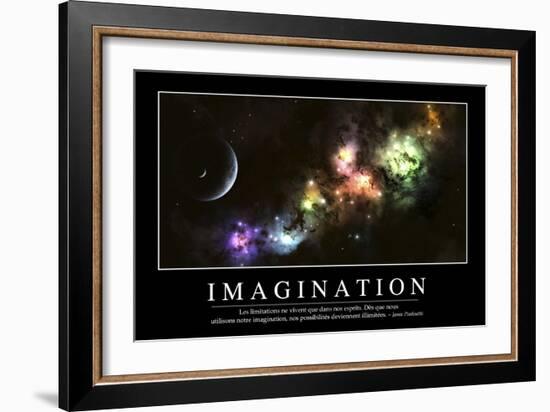 Imagination: Citation Et Affiche D'Inspiration Et Motivation-null-Framed Photographic Print