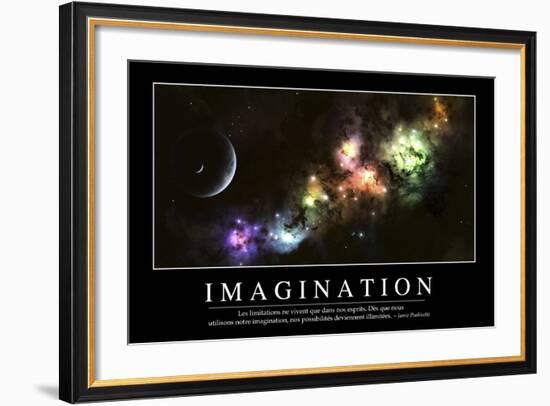 Imagination: Citation Et Affiche D'Inspiration Et Motivation-null-Framed Photographic Print