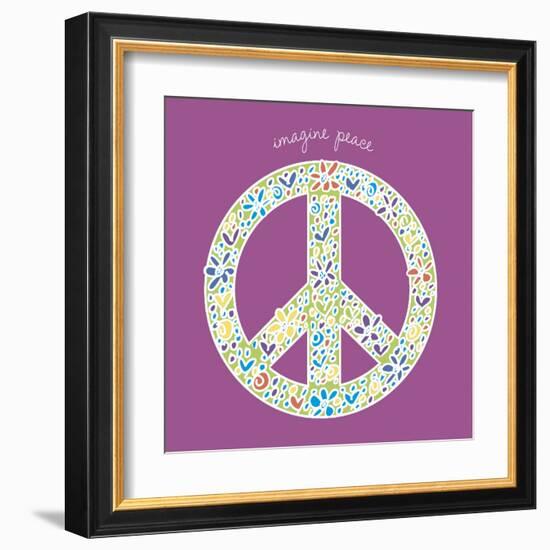 Imagine Peace-Erin Clark-Framed Art Print