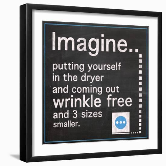 Imagine The Dryer-Lauren Gibbons-Framed Art Print