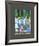 Imagine Tomorrows World (blue)-Friedensreich Hundertwasser-Framed Art Print