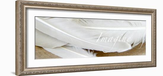 Imagine: White Feathers-Nicole Katano-Framed Photo