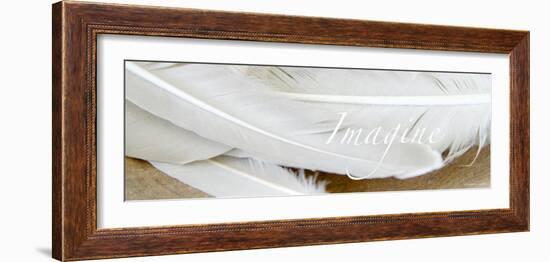 Imagine: White Feathers-Nicole Katano-Framed Photo