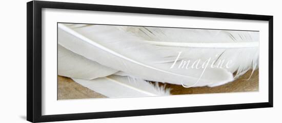 Imagine: White Feathers-Nicole Katano-Framed Photo