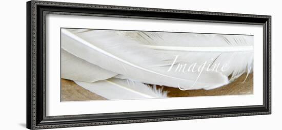 Imagine: White Feathers-Nicole Katano-Framed Photo