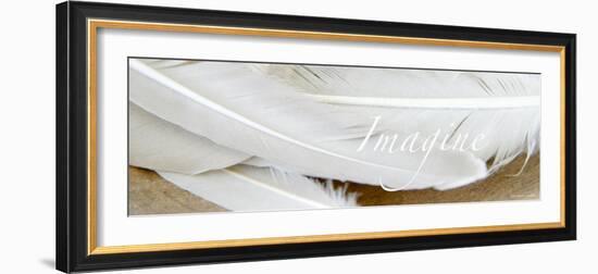 Imagine: White Feathers-Nicole Katano-Framed Photo