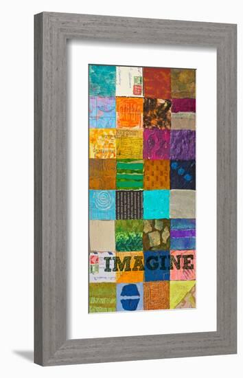 Imagine-null-Framed Art Print