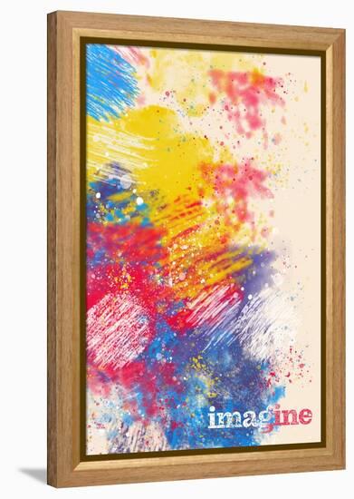 Imagine-null-Framed Stretched Canvas