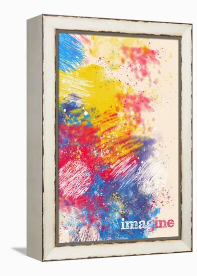 Imagine-null-Framed Stretched Canvas