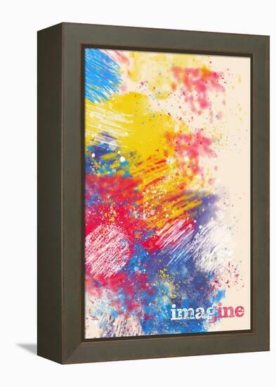 Imagine-null-Framed Stretched Canvas