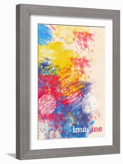 Imagine-null-Framed Art Print