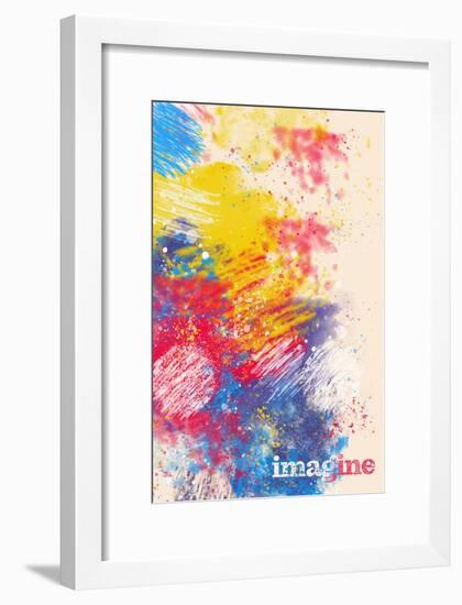 Imagine-null-Framed Art Print