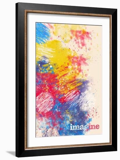 Imagine-null-Framed Art Print