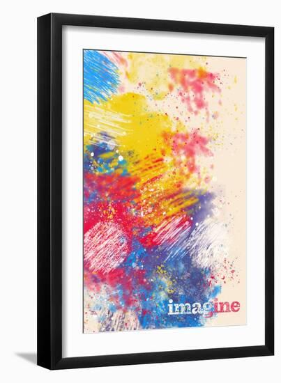 Imagine-null-Framed Art Print