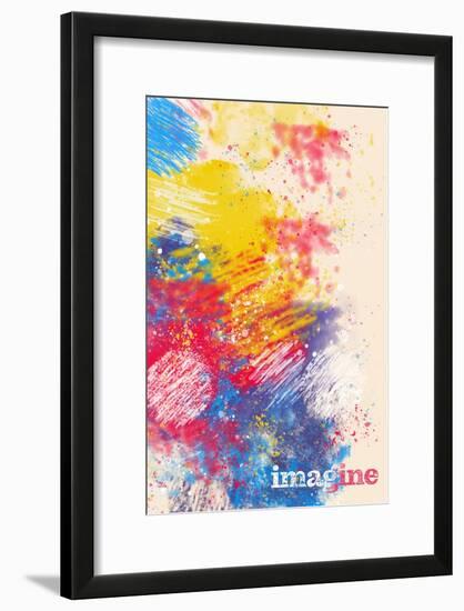 Imagine-null-Framed Art Print