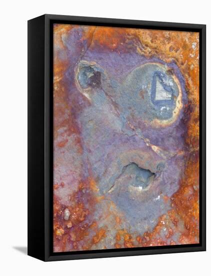 Imagined Face in Slate, Easdale, Scotland, UK-Niall Benvie-Framed Premier Image Canvas