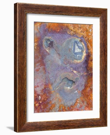 Imagined Face in Slate, Easdale, Scotland, UK-Niall Benvie-Framed Photographic Print