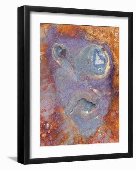 Imagined Face in Slate, Easdale, Scotland, UK-Niall Benvie-Framed Photographic Print