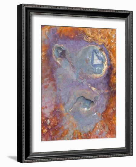 Imagined Face in Slate, Easdale, Scotland, UK-Niall Benvie-Framed Photographic Print