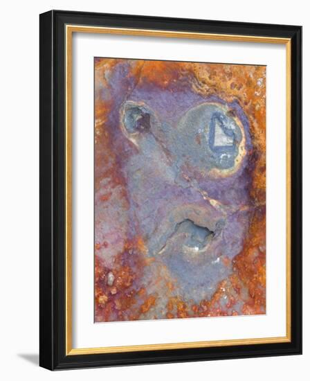 Imagined Face in Slate, Easdale, Scotland, UK-Niall Benvie-Framed Photographic Print