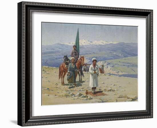 Imam Shamil in the Caucasus-Richard Karl Sommer-Framed Giclee Print