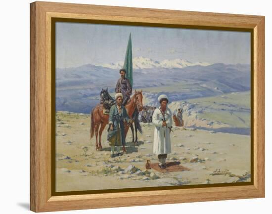 Imam Shamil in the Caucasus-Richard Karl Sommer-Framed Premier Image Canvas