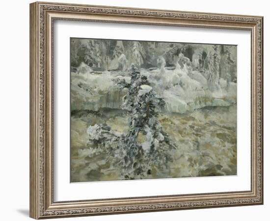 Imatra in Wintertime, 1893-Akseli Gallen-Kallela-Framed Giclee Print