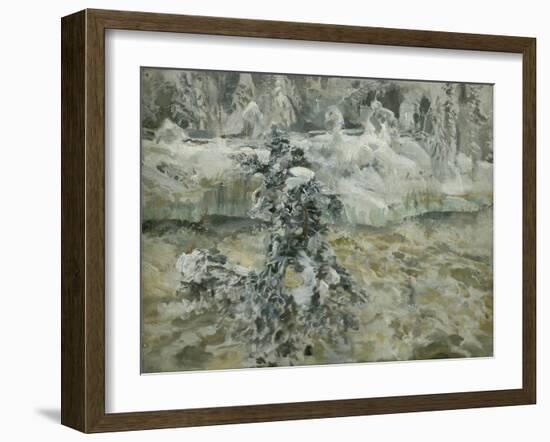 Imatra in Wintertime, 1893-Akseli Gallen-Kallela-Framed Giclee Print
