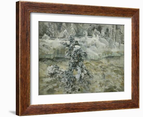 Imatra in Wintertime, 1893-Akseli Gallen-Kallela-Framed Giclee Print