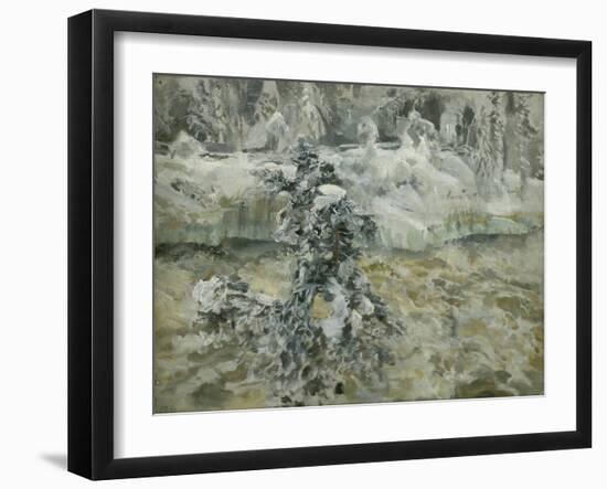 Imatra in Wintertime, 1893-Akseli Gallen-Kallela-Framed Giclee Print