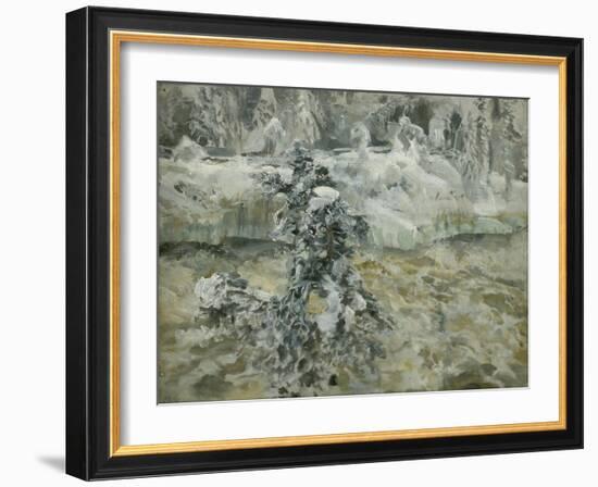 Imatra in Wintertime, 1893-Akseli Gallen-Kallela-Framed Giclee Print