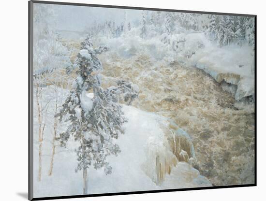 Imatra in Wintertime (Imatra Talvella), 1893 (Oil on Canvas)-Akseli Valdemar Gallen-kallela-Mounted Giclee Print