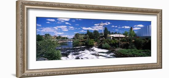 Imax Theater with Spokane Falls, Spokane, Washington State, USA-null-Framed Photographic Print