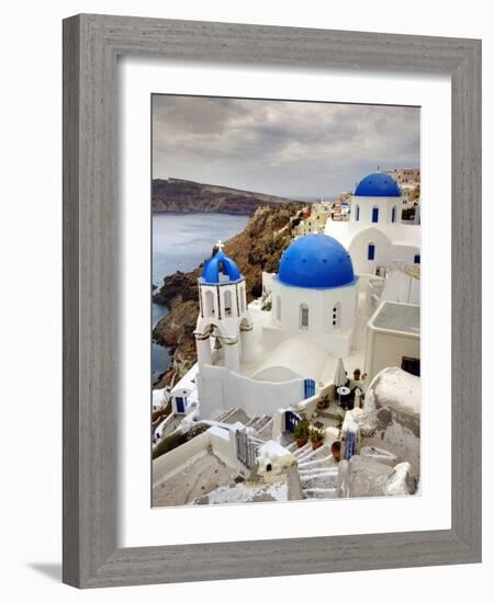 Imerovigli, Santorini, Greece-Adam Jones-Framed Photographic Print