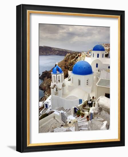 Imerovigli, Santorini, Greece-Adam Jones-Framed Photographic Print