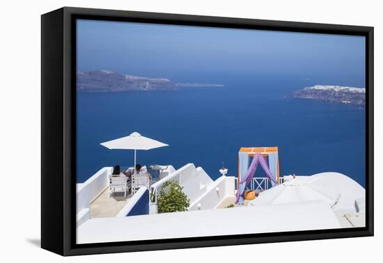 Imerovigli, Santorini (Thira), Cyclades Islands, Greece-Jon Arnold-Framed Premier Image Canvas