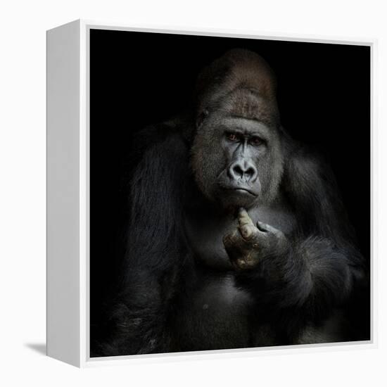 Imho...-Antje Wenner-Braun-Framed Premier Image Canvas