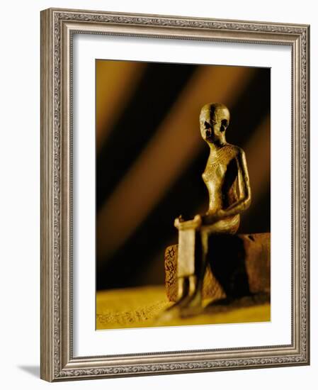 Imhotep Statue, Egypt-Kenneth Garrett-Framed Photographic Print