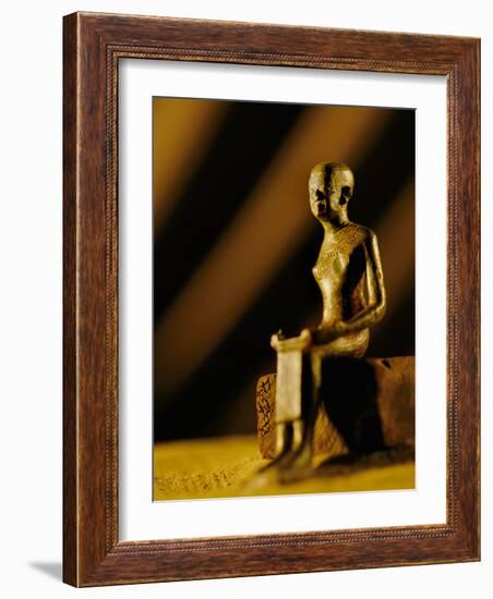 Imhotep Statue, Egypt-Kenneth Garrett-Framed Photographic Print