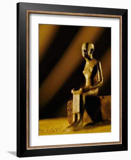 Imhotep Statue, Egypt-Kenneth Garrett-Framed Photographic Print