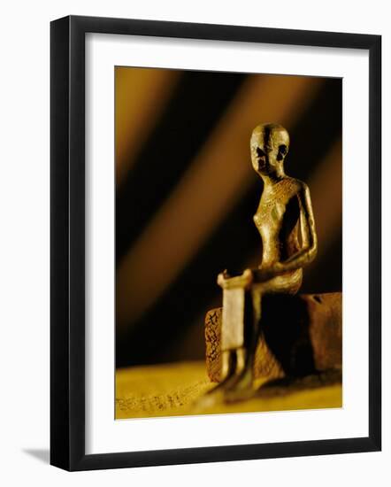 Imhotep Statue, Egypt-Kenneth Garrett-Framed Photographic Print