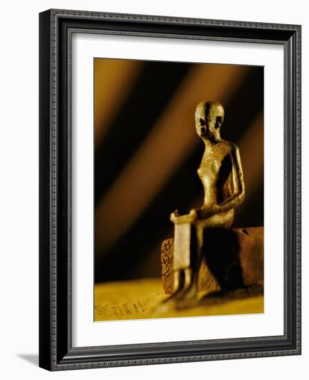 Imhotep Statue, Egypt-Kenneth Garrett-Framed Photographic Print