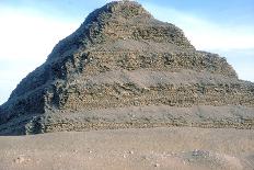 Step Pyramid of King Djoser (Zozer) Behind Ruins of Temple, Saqqara, Egypt, C2600 Bc-Imhotep-Framed Photographic Print