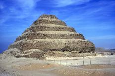 Step Pyramid of King Djoser (Zozer) Behind Ruins of Temple, Saqqara, Egypt, C2600 Bc-Imhotep-Photographic Print