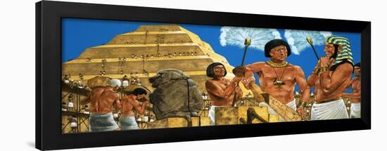 Imhotep, the Astronomer and Architect, with the Pharaoh Zoser-Richard Hook-Framed Giclee Print