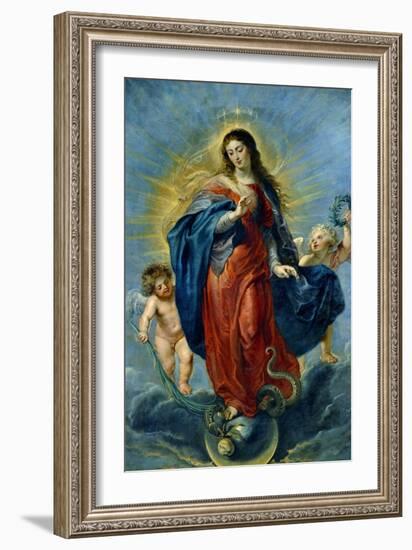 Immaculate Conception, 1627-Peter Paul Rubens-Framed Giclee Print